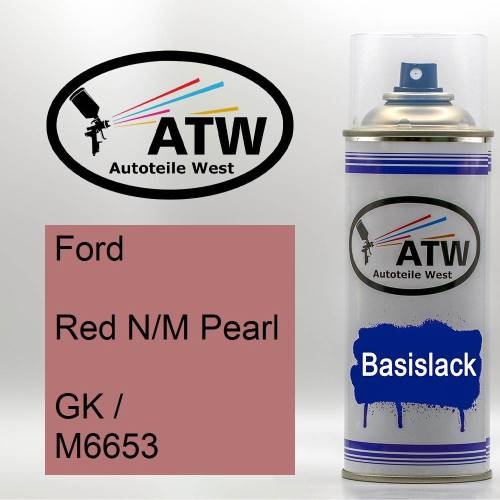 Ford, Red N/M Pearl, GK / M6653: 400ml Sprühdose, von ATW Autoteile West.